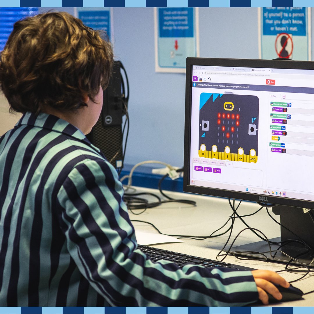 OBHSchool's tweet image. Middle school students have been diving into computer programming in Computer Science this week. They’ve been learning how to code micro:bit LEDs, making them light up, and creating a variety of images.
@microbit_edu #MicrobitProjects 
#FutureInnovators #inspiringyoungminds