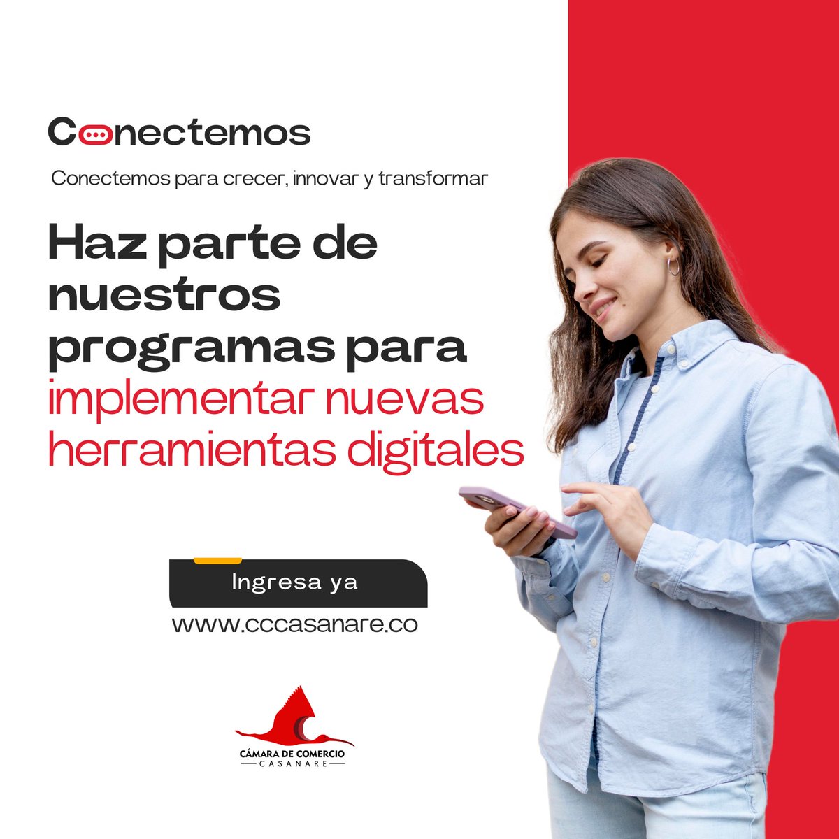CCCASANARE's tweet image. #Conectemos y llevemos tus ideas al siguiente nivel Únete a nuestros programas y descubre cómo implementar herramientas digitales que impulsarán el crecimiento de tu negocio. 
𝑱𝒖𝒏𝒕𝒐𝒔, 𝒑𝒐𝒅𝒆𝒎𝒐𝒔 𝒄𝒐𝒏𝒆𝒄𝒕𝒂𝒓 𝒚 𝒄𝒓𝒆𝒄𝒆𝒓.