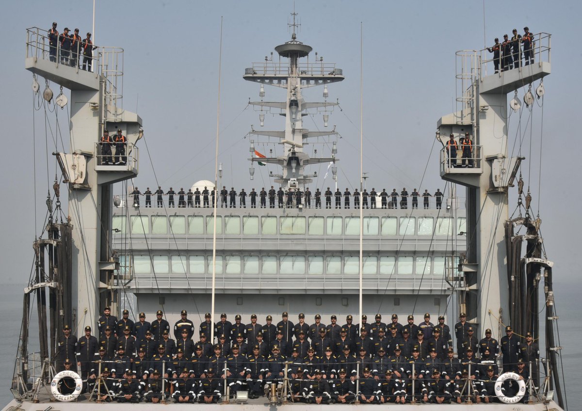IN_WesternFleet's tweet photo. #INSDeepak, the quintessential Fleet Support Ship of #WesternFleet powering the punch #IndianNavy, celebrates 14 years of glorious service to the nation embodying it's motto 'Anything, Anywhere'.
@indiannavy
@IN_WNC
@DefPROMumbai https://t.co/7CO6o6gcZA