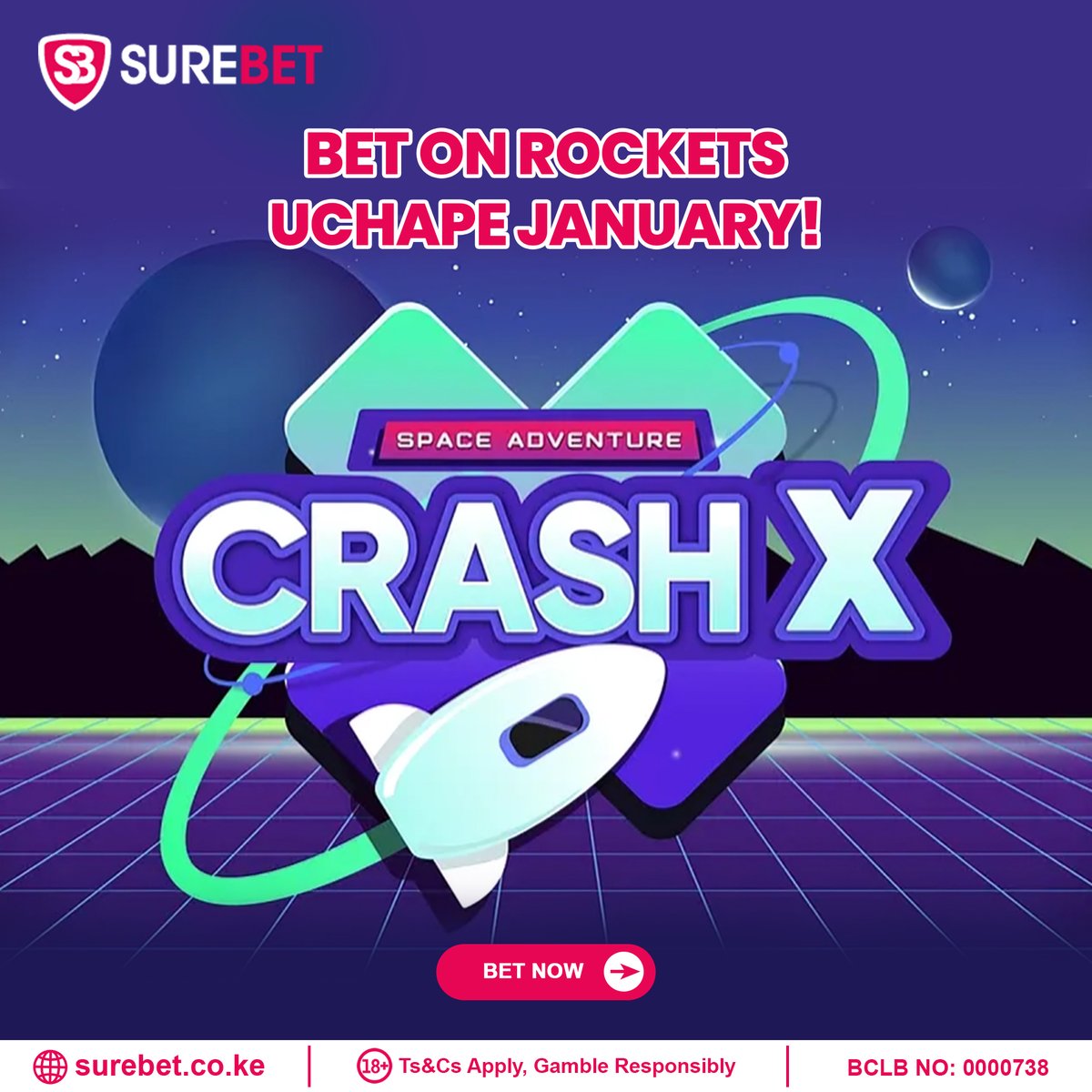 Kenya_Surebet's tweet photo. Aim for the stars! 🚀 Place your bets on Rockets and score BIG with Surebet. 🎉 Sign up now and claim an instant KSH 100 bonus. Don’t wait—win today! 🔥
https://t.co/pYfDubJUFG
#BetAndWin #Surebet #CrashX #BetSure #casinoonline https://t.co/2K6xU8NrDc