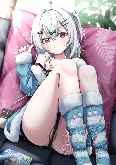 色々見えてるけど気にしない子 