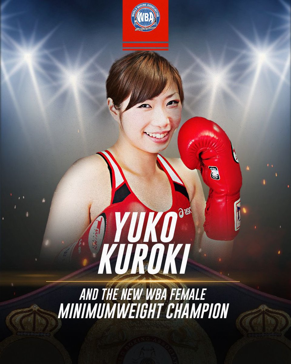 WBABoxing's tweet photo. Yuko Kuroki beat Ye Kyeng Seo by UD in Japan 🔥

#AndTheNew WBA Minimumweight Champion 🏆

#Boxing #Boxeo #WBA #WBABoxing https://t.co/kbbYITCDkJ