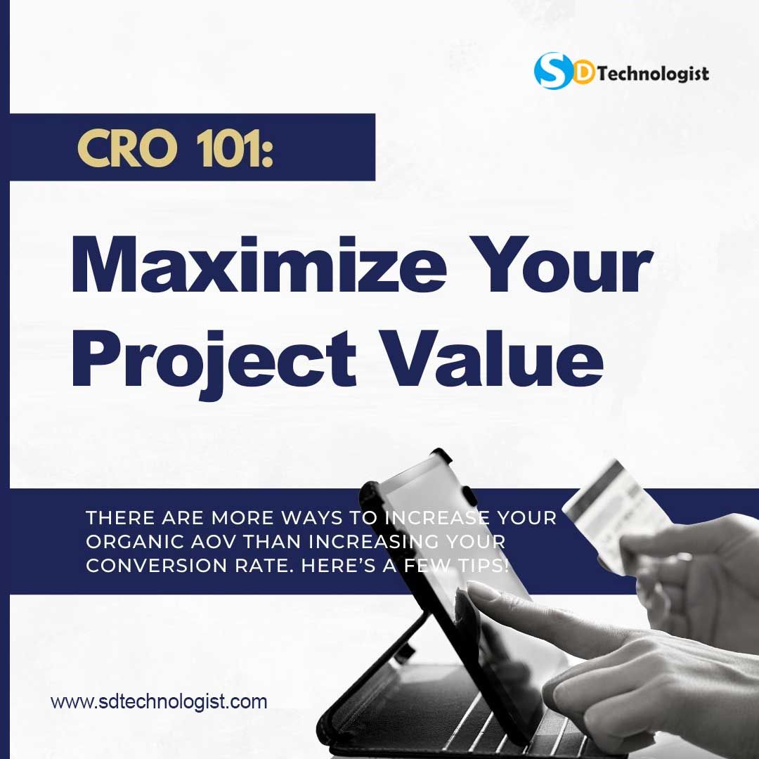 sd_technologist's tweet image. 🎯 Maximize your project’s value!
Increase AOV organically with smarter strategies—there’s more than just conversion rates.
💻 Visit: buff.ly/4fyqTVL
#CRO101 #ProjectOptimization #GrowthTips