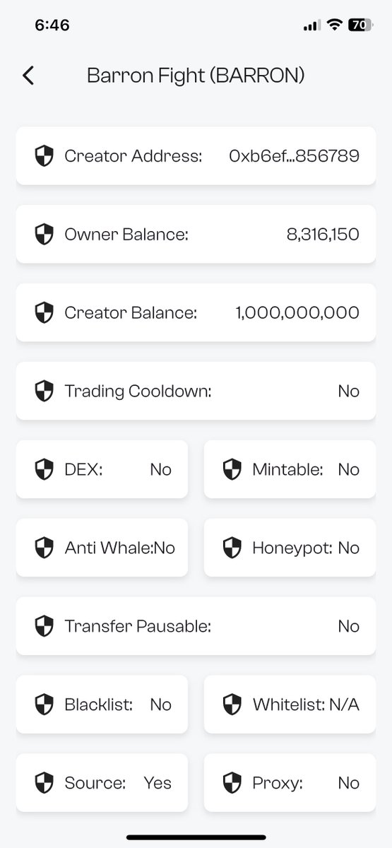 safubase's tweet photo. 📣 #BARRON - $BARRON Token Audit - @BarronFightBSC

Download Safubase for security and 80% win rate algo trades!

Download https://t.co/drpGsJBG1O https://t.co/7CRURoXfYh