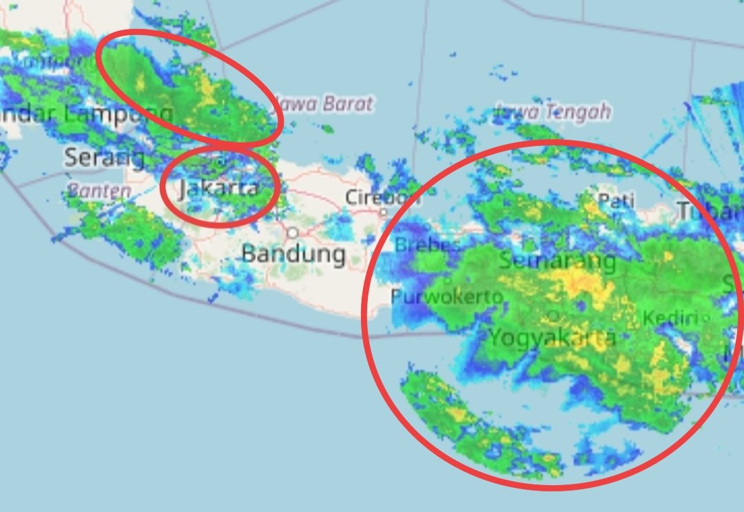 Kalau modifikasi dilakukan dg tujuan mengurangi intensitas hujan di Jakarta padahal kini sedang banyak MCC meluas di laut utara Jakarta, itu bakal menuju kemana? Jateng-Jatim yg bakal paling parah kena dampak awan MCC yg masuk dari laut utara dan selatan Jawa. Awan tak punya KTP!