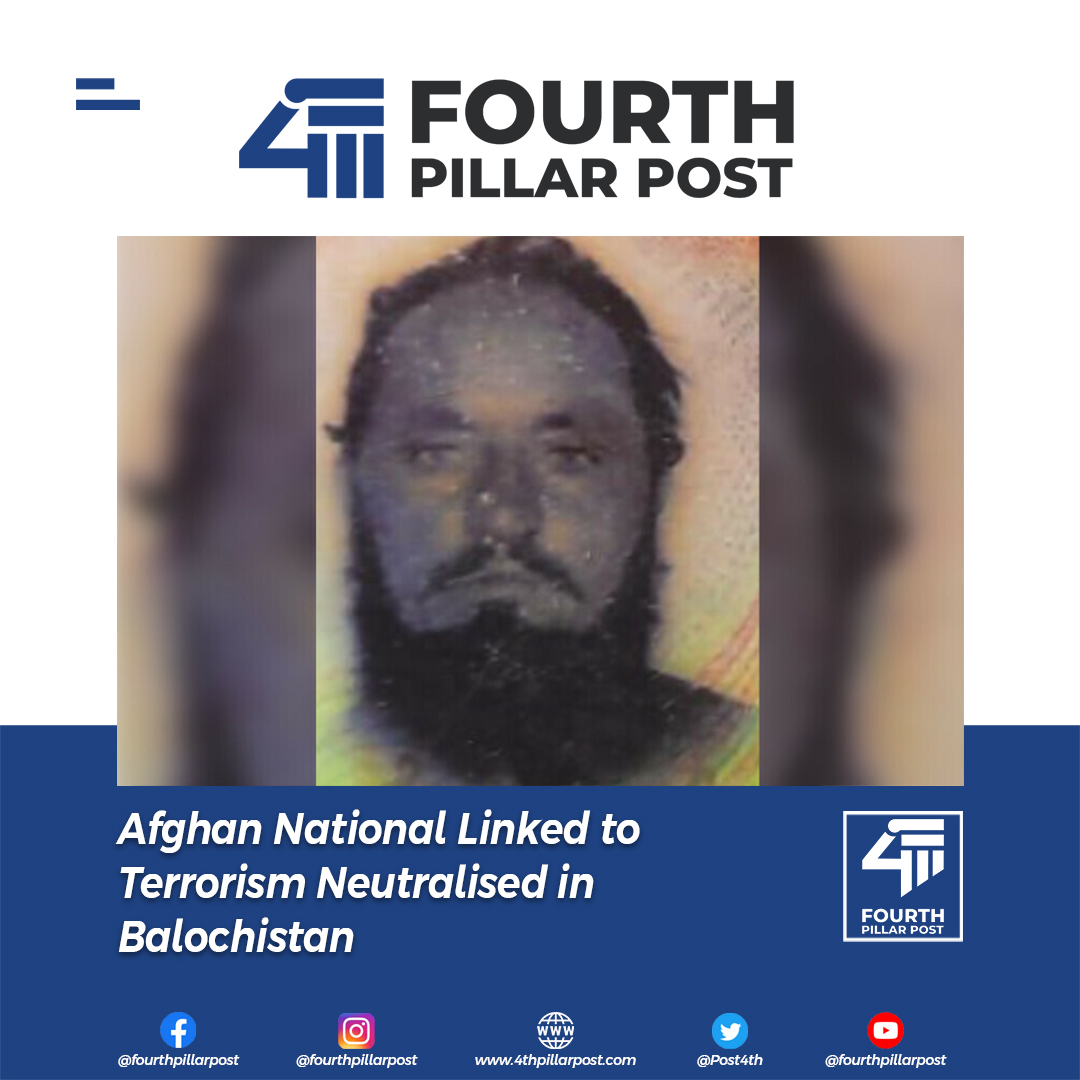 Post4th's tweet image. Security forces eliminate Afghan national involved in terrorism in Balochistan's Zhob district. Pakistan urges Afghanistan to prevent cross-border terror activities. #CounterTerrorism #PakistanSecurity #ISPRUpdate Read more: 4thpillarpost.com