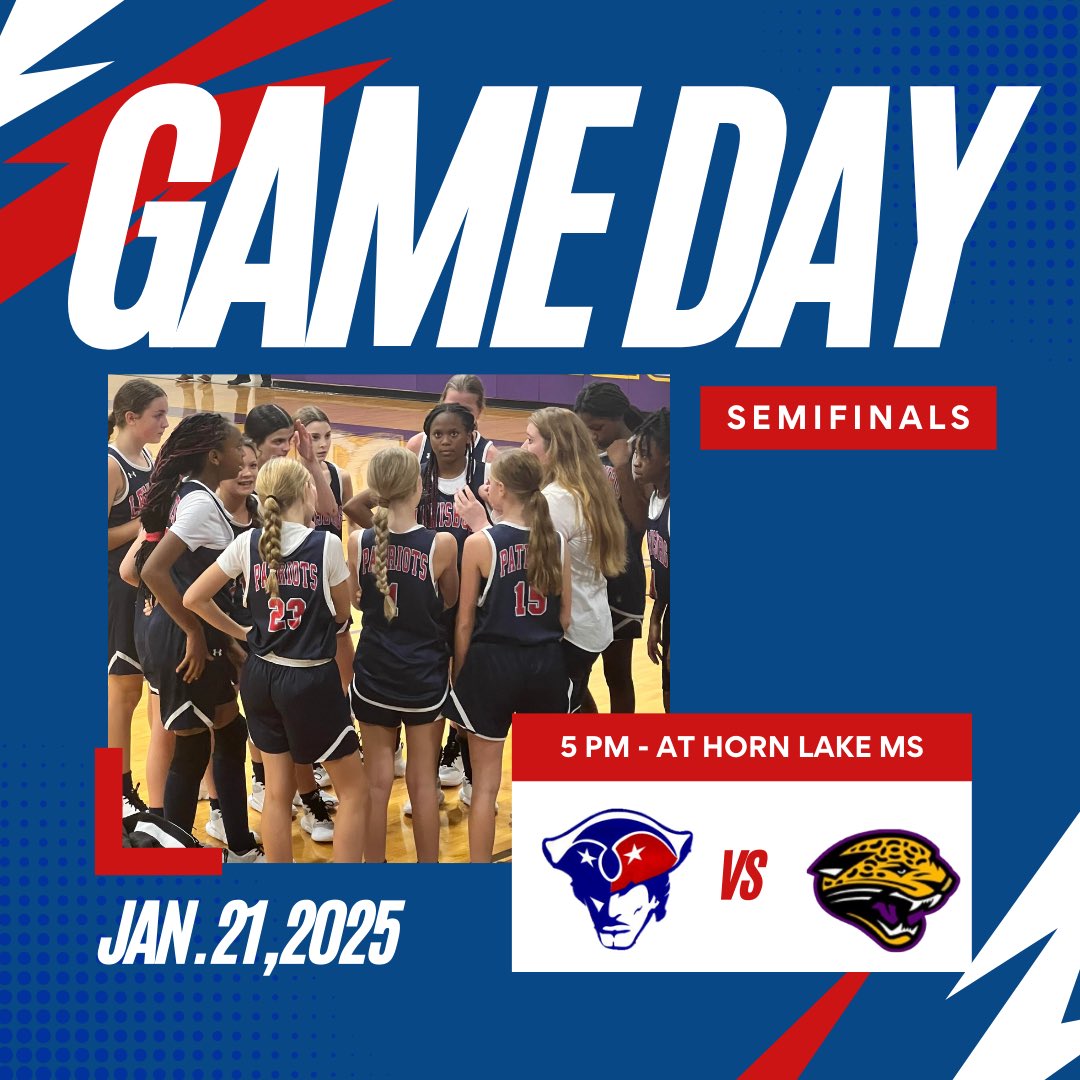 LMS_GirlsBball's tweet photo. Here we go! 8th Grade Girls are in the District Tournament. We play DC tonight in our semi-final game! Come cheer us on as we will fight to get back to the Championship Game ππ»ππ» Itβs at Horn Lake @ 5.
#DistrictTournament #LMSPats https://t.co/TPzJ6wcnsa