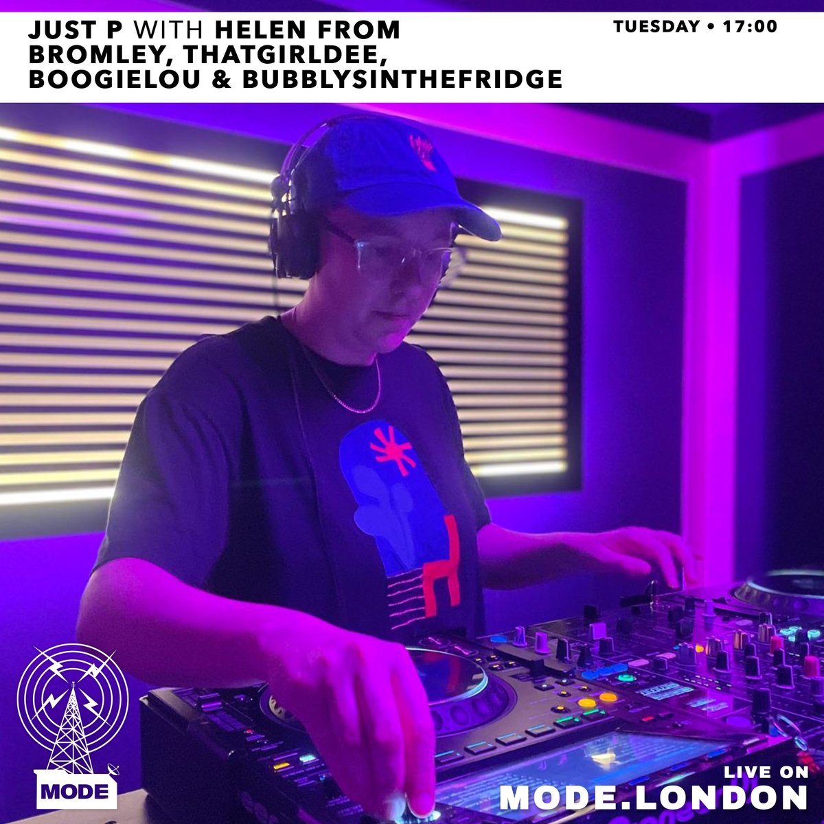 Moderadiolondon's tweet image. Bringing you the best in her usual multi genre selection #JustP is joined by #HelenfromBromley, #ThatGirlDee, #boogielou &amp;amp; #bubblysinthefridge for the next 2 hours!

Mode.London