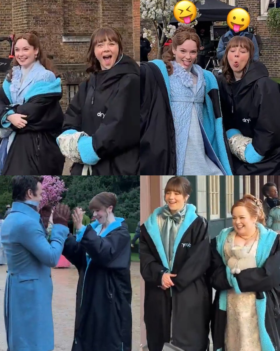 OS MIMOS! ❤️

📸: Claudia Jessie e o cast de Bridgerton nas gravações da série.