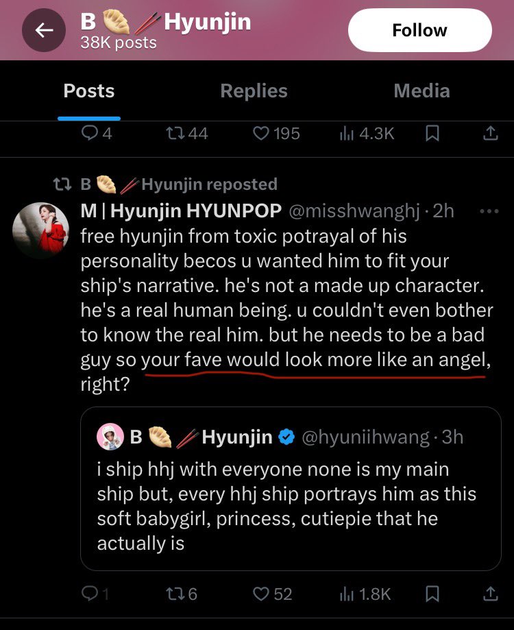 bokiefan's tweet photo. the thing is hyuniihwang has never tried to conceal her hatred for felix but I wonder how many more hits it will take for stays to actually call this freak out😭😭 https://t.co/00OPeZgCxt