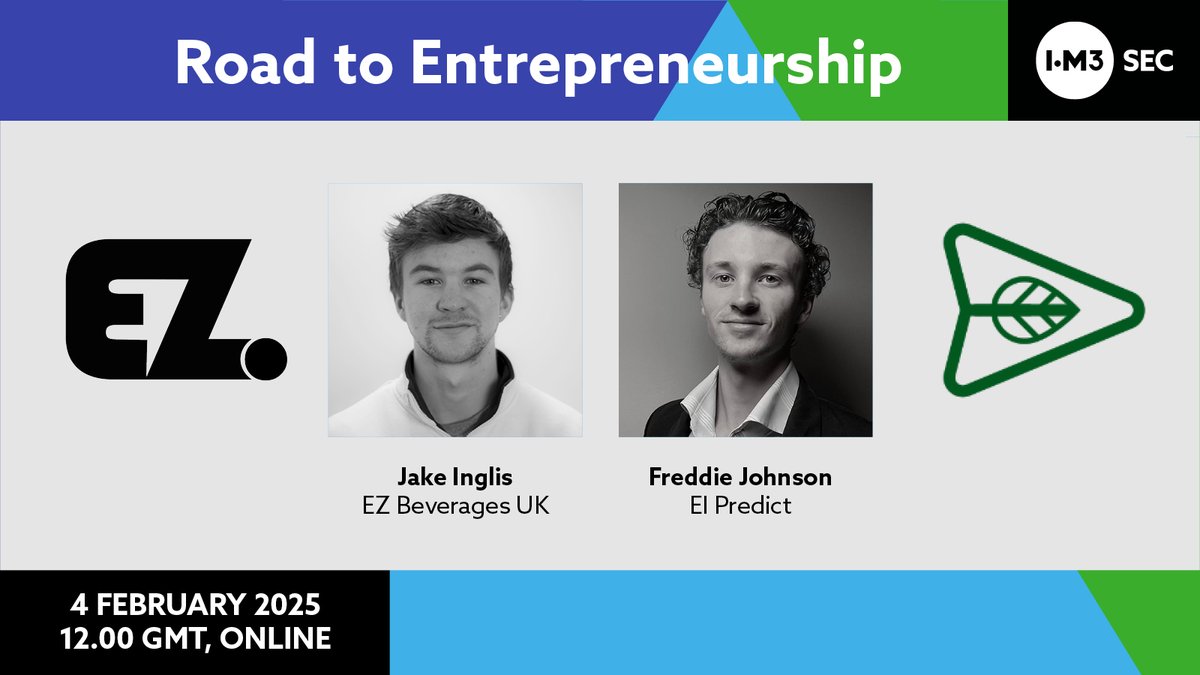 The Institute of Materials, Minerals & Mining (@iom3) on Twitter photo Join <a href="/IOM3_SECG/">IOM3 Student & Early Career Group</a> for a free webinar on the challenges & opportunities of entrepreneurship.
🗣️ Jake Inglis <a href="/NottmTrentUni/">Nottingham Trent University</a>
🗣️ Freddie Johnson <a href="/imperialcollege/">Imperial College London</a>
🗓 4 February 2025
⏰ 12:00 – 13:30
📍 Online
👉 bit.ly/4jnzEVs
#Entrepreneurship
#StartupJourney Join <a href="/IOM3_SECG/">IOM3 Student & Early Career Group</a> for a free webinar on the challenges & opportunities of entrepreneurship.
🗣️ Jake Inglis <a href="/NottmTrentUni/">Nottingham Trent University</a>
🗣️ Freddie Johnson <a href="/imperialcollege/">Imperial College London</a>
🗓 4 February 2025
⏰ 12:00 – 13:30
📍 Online
👉 bit.ly/4jnzEVs
#Entrepreneurship
#StartupJourney