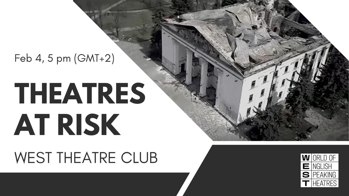Theatre Club: Theatres At Risk!   

There are a lot of challenges for theatre makers those days: wars, climate crisis, spreading of AI, TikTok ban...😉 

How to face those challenges, adapt and overcome them? 

Join on Feb 4, 5 pm (GMT+2) 
Link in bio!

#westtheatreassociation