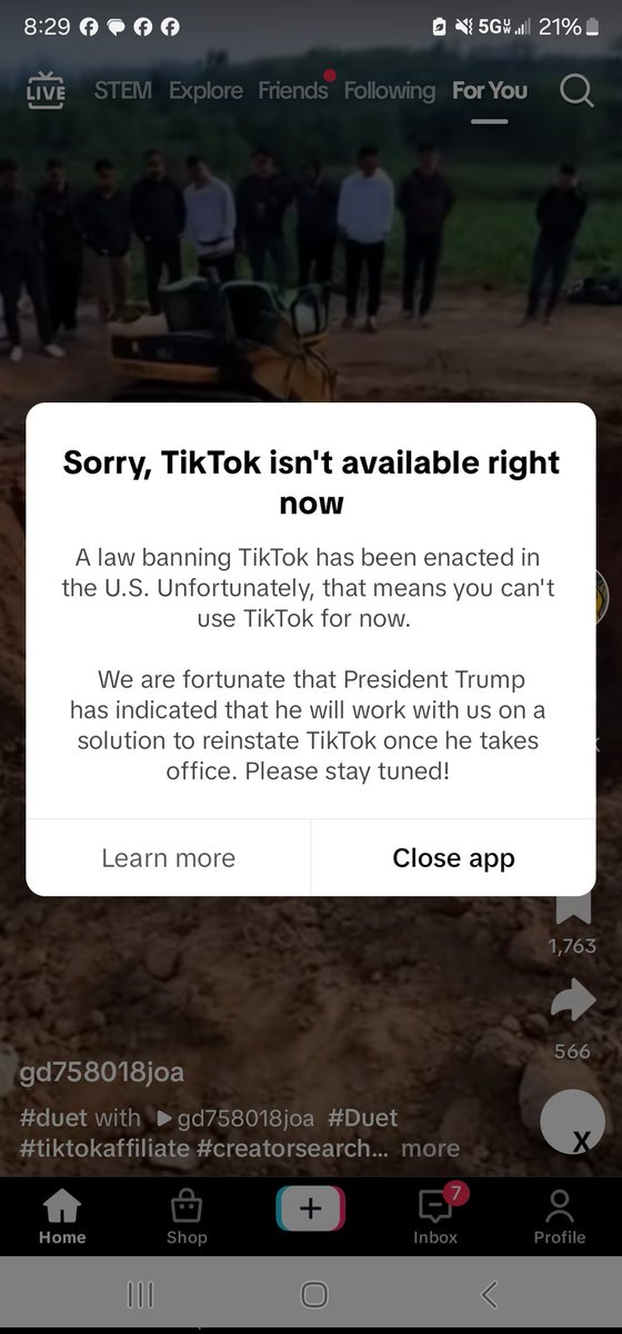 Chutch1874's tweet photo. @TMZ It isn't a claim. TikTok very plainly stated this themselves. "The savior came in and restored it" narrative fell flat. https://t.co/ukZv9Vgswp