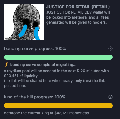 Retail_Rekt's tweet photo. We bonded, thank you $RETAIL chads https://t.co/14cFUPVdbk