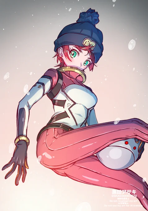 ジークアクスのマチュ(パイロットスーツ)描きました〜パイスーのディティールはちょいアレンジ。Aパーツを強化されることが多いマチュさんですが、ウチではBパーツが強化されてしまったような気がする… 