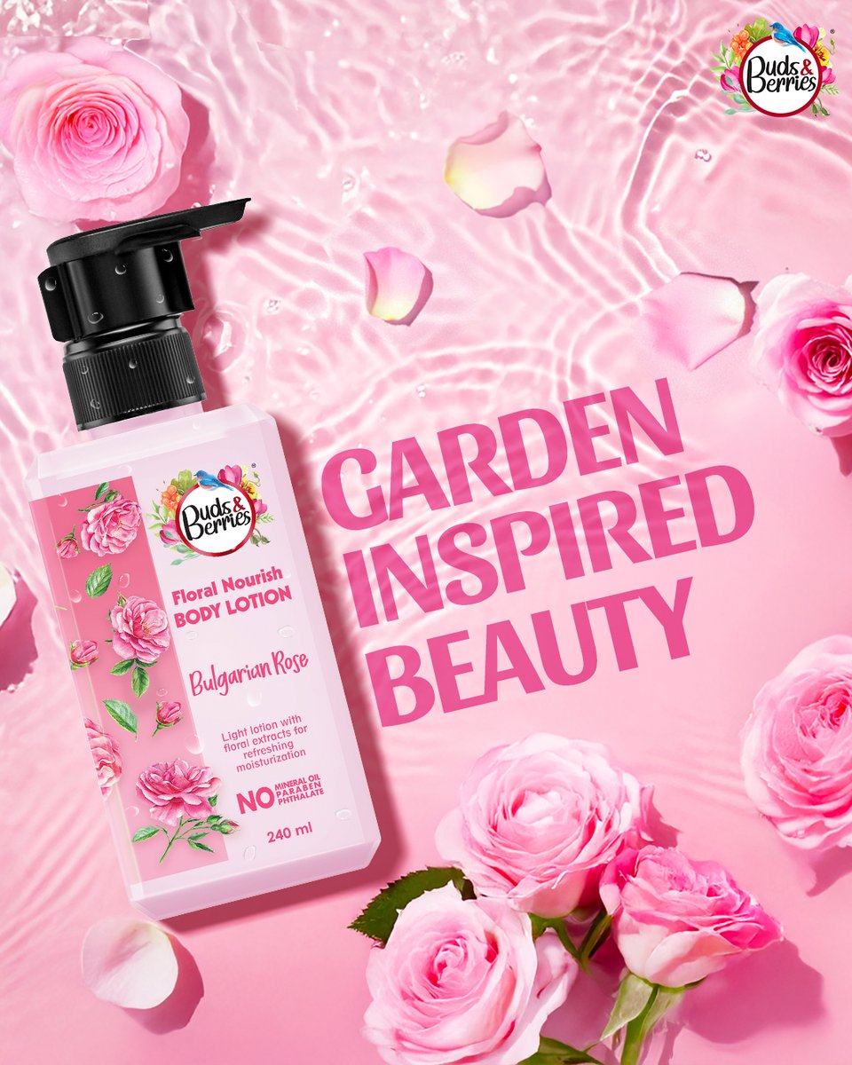 Bring the garden to your skincare! 🌸

Infused with the essence of Bulgarian Rose, our Floral Nourish Body Lotion keeps your skin soft, hydrated, and beautifully fragrant. 💖

Say hello to fresh, moisturised skin, naturally! 🌿

#BudsAndBerries #SkincareGoals #HairCareEssentials