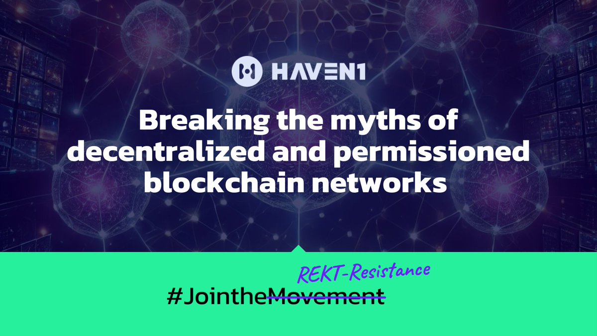 Permissionless blockchains: the gold standard of decentralization, or a misunderstood reality? 🤔

Dive into our latest blog to uncover the nuances of decentralization, the role of permissioned systems, and how Haven1 redefines the paradigm with strategic decentralization.🌐💡