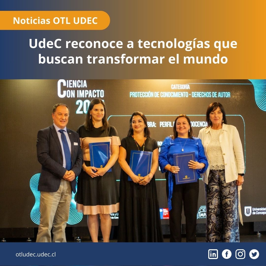 OTLUDEC's tweet image. #NoticiasOTLUdeC “Cuando premiamos esta ciencia con impacto, lo que hacemos es premiar la generación de conocimiento en las más diversas áreas del quehacer de la Universidad de Concepción”, indicó el rector Carlos Saavedra Rubilar
Leer en otludec.udec.cl/udec-reconoce-…
