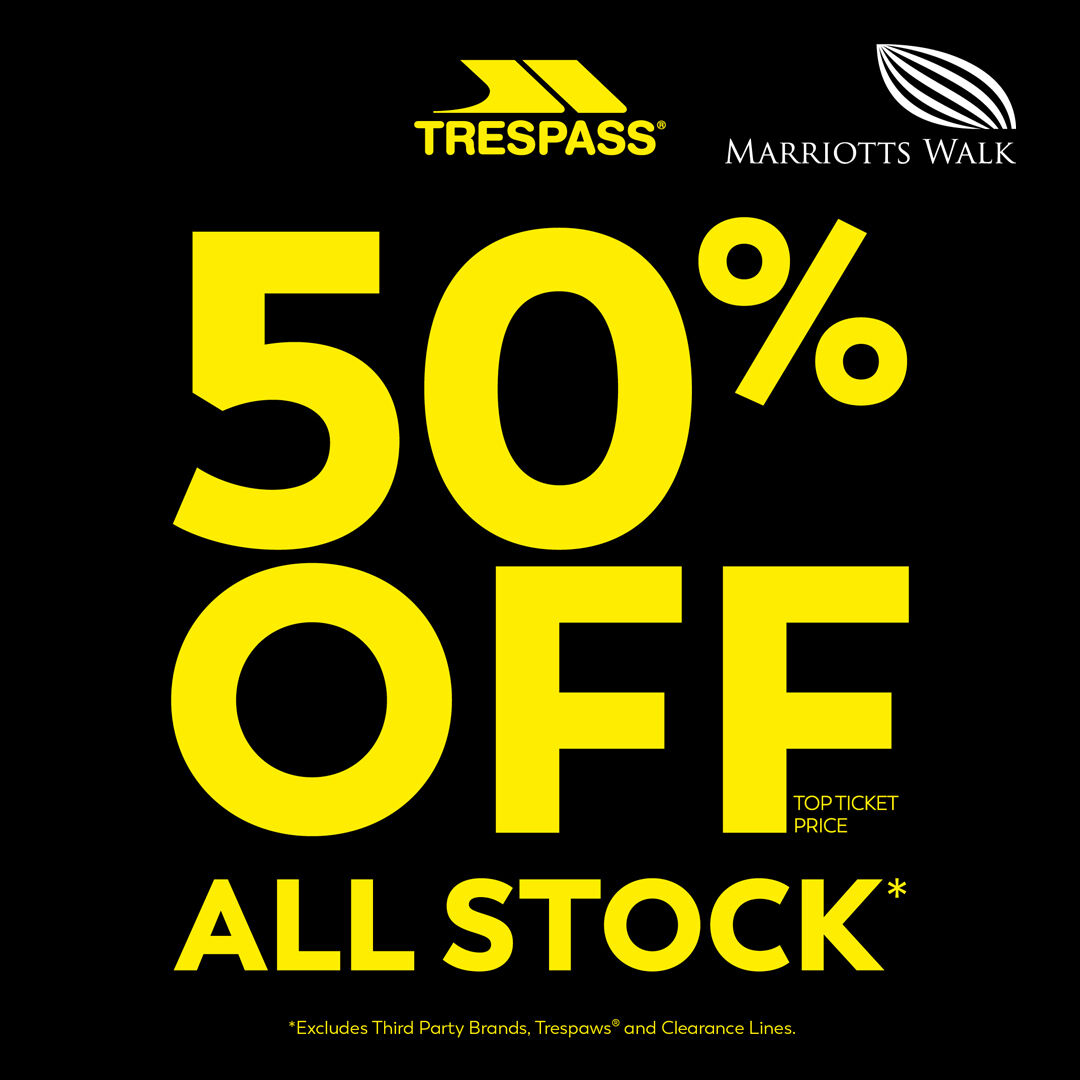 MarriottsWalk1's tweet image. The January sales just keep coming and Trespass are the next with a big offering. With 50% off ALL stock, clothing, footwear and camping essentials will be flying off the shelves. Don&apos;t be the one to miss out...
#Clothing #CampingEssentials #TechnicalClothing #ShopLocal