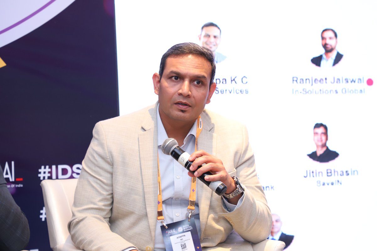 AnumatiForData's tweet image. Anumati at India Digital Summit hashtag#IDS2025! 🚀

Our CBO, Aiyappa K C, joined a panel on &quot;Embedded Finance: Transforming Every Business into a Fintech&quot; alongside industry experts.

Here are some highlights from the event! 📸✨ #DigitalFinance #Fintech #Anumati #DataSecurity