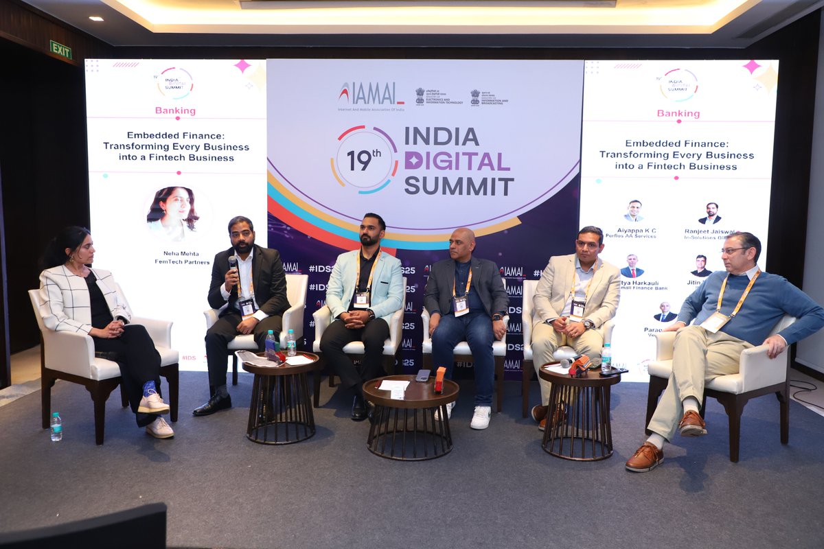 AnumatiForData's tweet image. Anumati at India Digital Summit hashtag#IDS2025! 🚀

Our CBO, Aiyappa K C, joined a panel on &quot;Embedded Finance: Transforming Every Business into a Fintech&quot; alongside industry experts.

Here are some highlights from the event! 📸✨ #DigitalFinance #Fintech #Anumati #DataSecurity