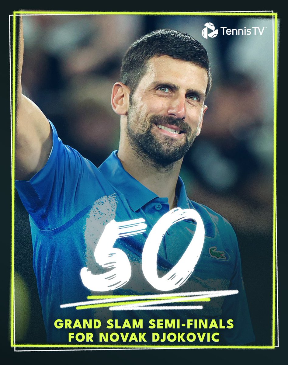 Tennis TV (@tennistv) on Twitter photo 12x Australian Open 🇦🇺
12x Roland-Garros 🇫🇷
13x Wimbledon 🇬🇧
13x US Open 🇺🇸
The Big 50 for <a href="/DjokerNole/">Novak Djokovic</a> 🤩 12x Australian Open 🇦🇺
12x Roland-Garros 🇫🇷
13x Wimbledon 🇬🇧
13x US Open 🇺🇸
The Big 50 for <a href="/DjokerNole/">Novak Djokovic</a> 🤩