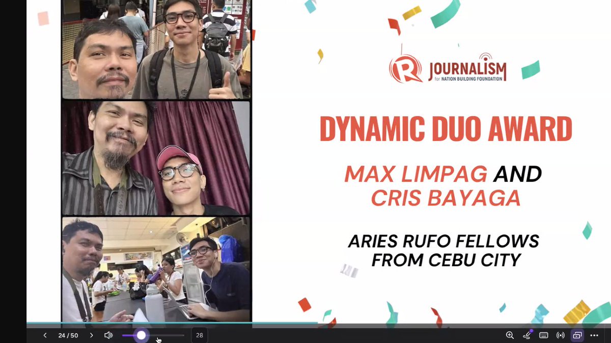 Completed my Aries Rufo Journalism Fellowship with Rappler.