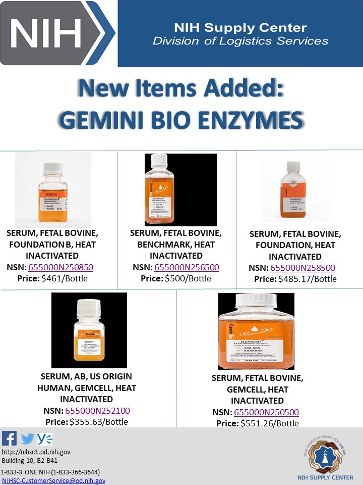 NIHSupplyCenter's tweet photo. We now offer the enzymes below in our portfolio: https://t.co/1z36MO87bf
