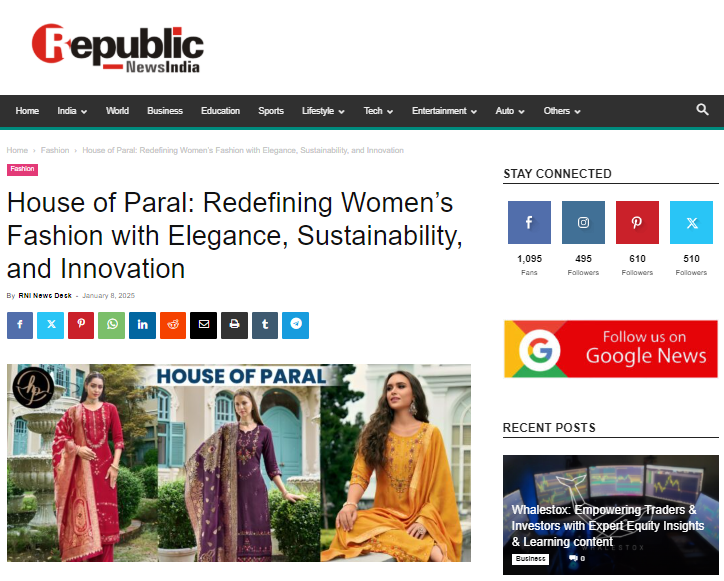houseofparal's tweet photo. As covered in The Republic of India, House of Paral at your service: https://t.co/awVMShNSJj
We're incredibly proud to be featured in The Republic of India! 
🌐 Shop now : https://t.co/Fu5TW9oeLn

#houseofparal #sustainablefashion #republicnewsindia https://t.co/4IU4Anutcg