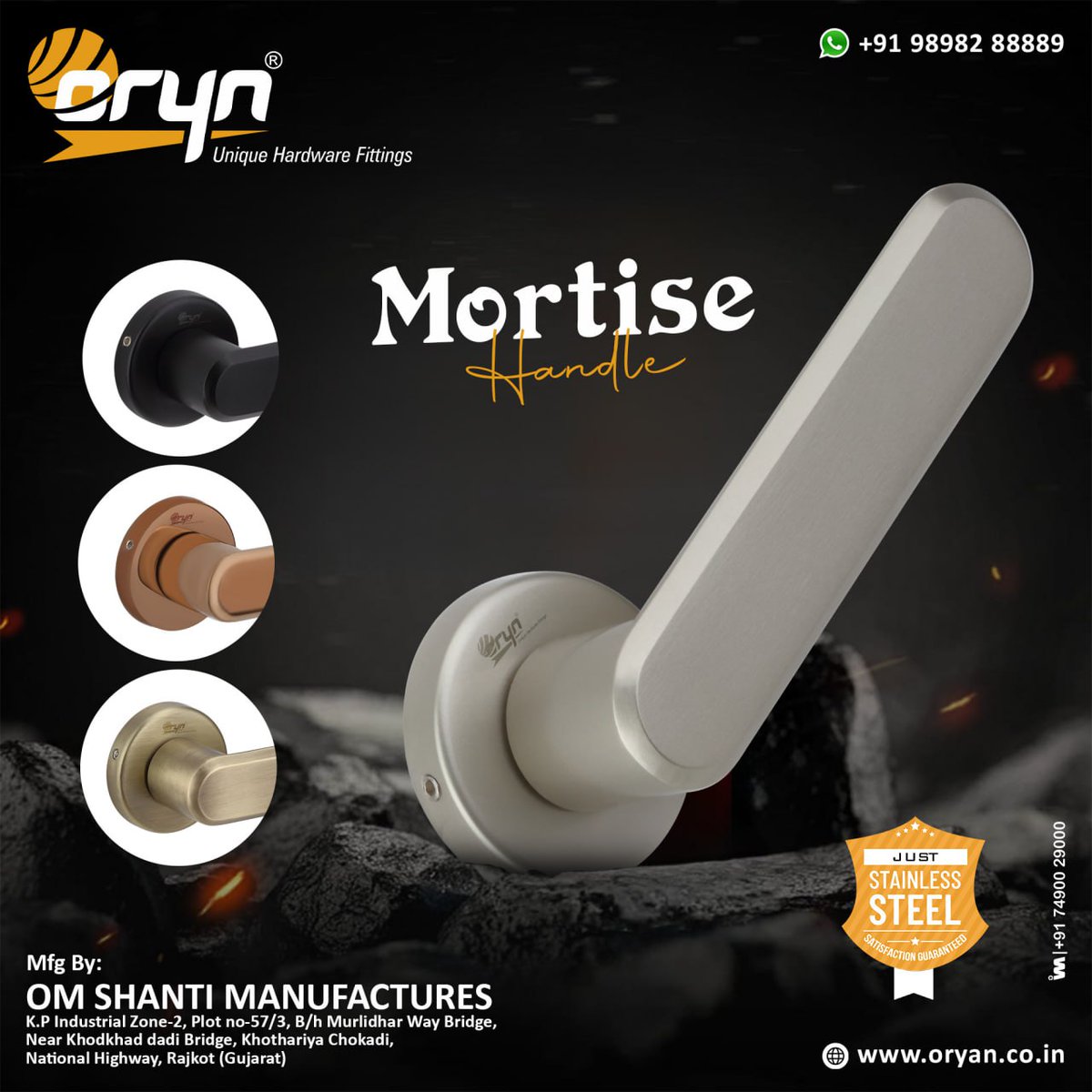ibais_hardware's tweet photo. OM SHANTI MANUFACTURES (RAJKOT)
For enquiry via WhatsApp click:
https://t.co/XR4PKo5J4S
Mr. Manish Gajera - +919898288889
#mortisehandle #handlehardware #Doors #handlehardware #hardware #pullhandle #handlefitting #furniture #fittingproduct
.
@ibais_hardware https://t.co/YTHkPuxdpt