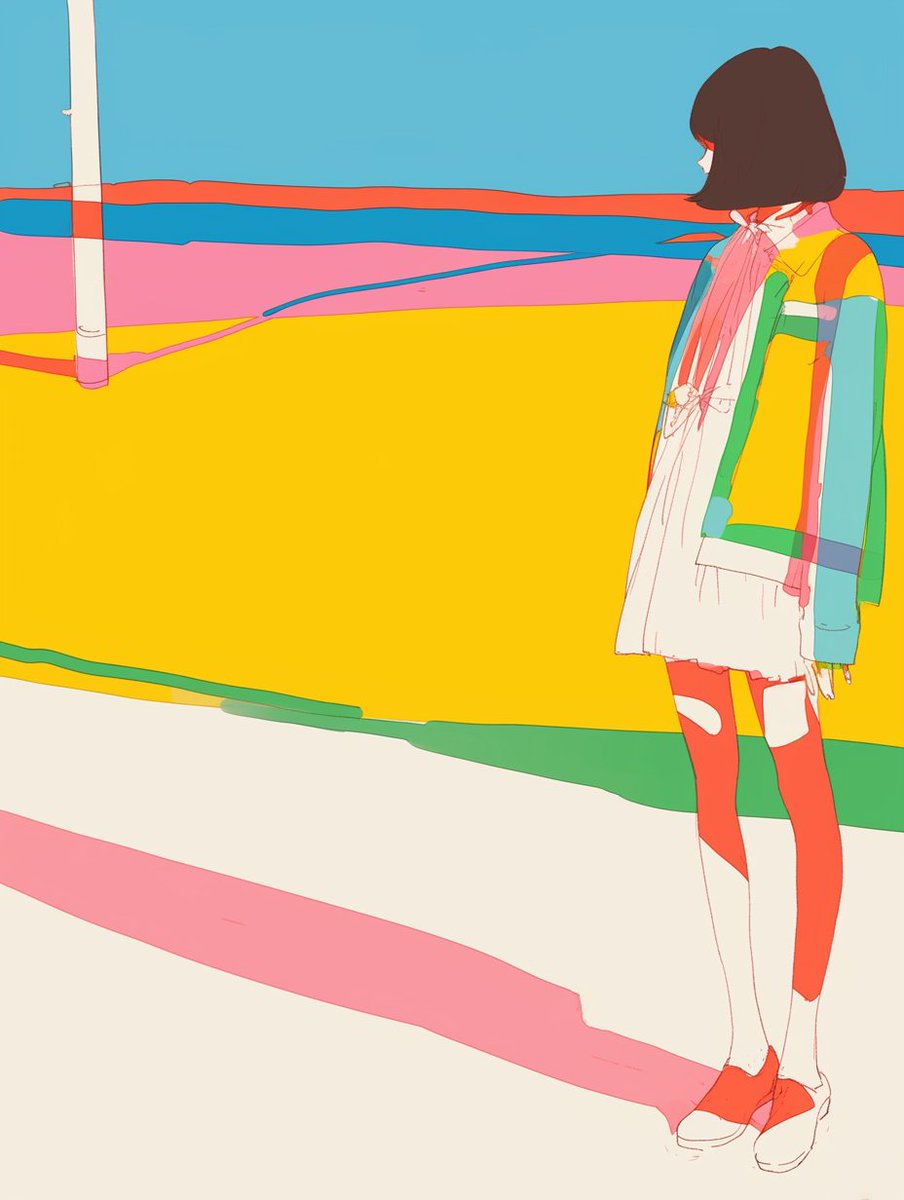 「海辺AI 」|Kaski_Anna@のイラスト
