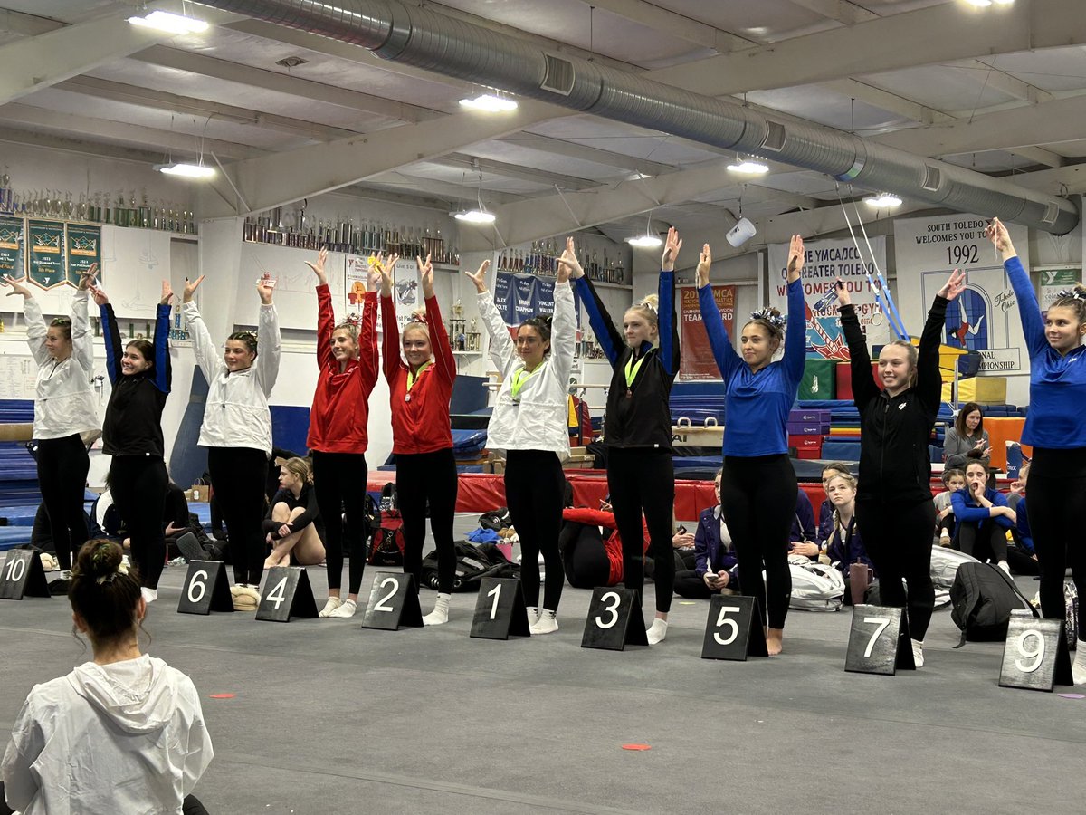 FlippingEagles's tweet photo. Our Eagle gymnasts took to the floor yesterday at the annual Noah’s Ninja’s Invite. They had an amazing meet! Mya took 1st AA, UB. Brooke took 1st on Floor and 2nd in the AA and V. Let’s keep this momentum moving into the end of the season! https://t.co/9wuK1R31Dt