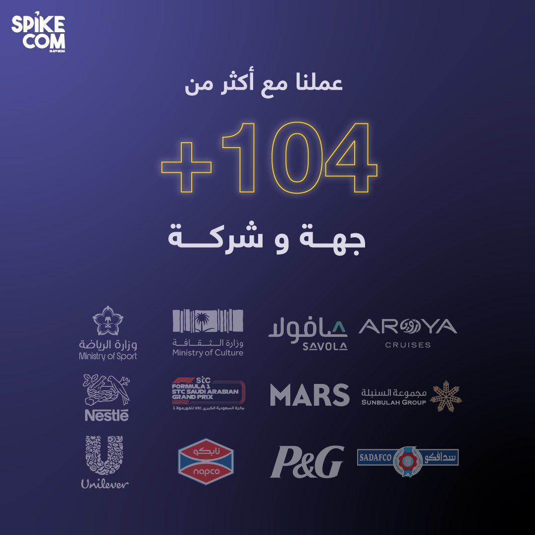 spikeemedia's tweet photo. من إنجازاتنا في 2024✨
ومنطلقين بإنجازات أكثر في 2025🚀 https://t.co/VFC6VJw3b4