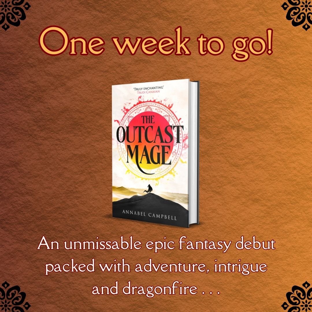 One week until THE OUTCAST MAGE is out!!! 😱 On the 28th of January, my debut novel will be released in hardback (UK), paperback (US), ebook and audiobook!

<a href="/orbitbooks/">Orbit Books</a> #fantasy #reading #books
