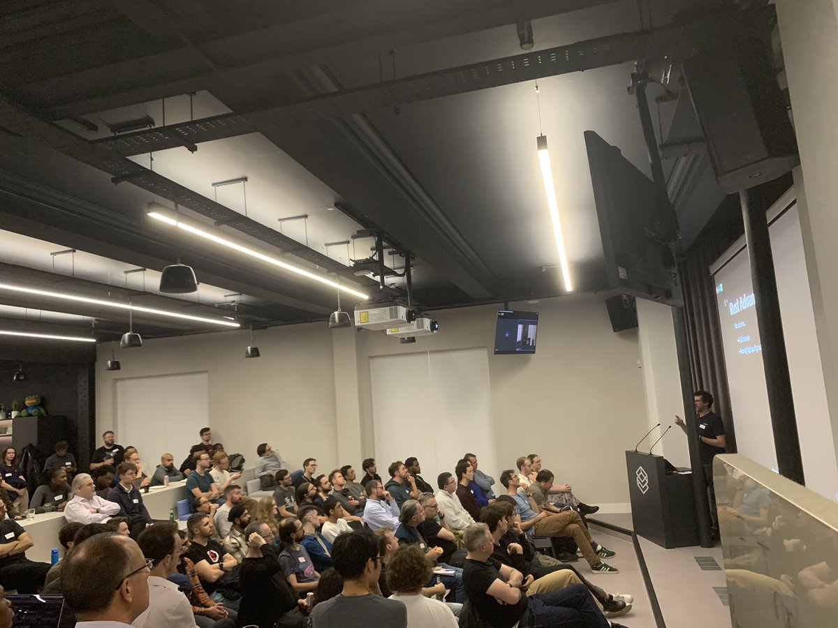 RustLondon_'s tweet photo. 2024 has been great year for Rust London! π We welcomed new faces, and grew stronger as a community. Cheers to everyone who joined our meetups.
Were looking forward to our New Years Party tomorrow at @TrueLayer
π₯³π¦
#rustlondon #rustaceans #rustlang https://t.co/6VhFrg56DN