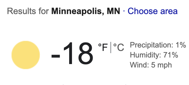 SeifertESPN's tweet photo. I am not going to post a screenshot of the weather in Minnesota this morning. I am not going to post a screenshot of the weather in Minnesota this morning. I am not going to post a screenshot of the weather in Minnesota this morning. I am not going to post arghhhhhhhhhhhhhhhhhhhh https://t.co/x4om60t38V