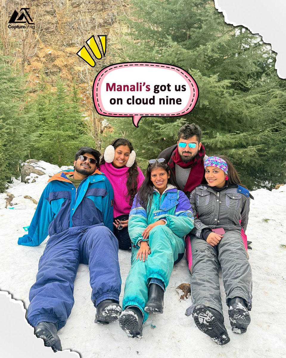captureatrip's tweet photo. Planning a getaway? 👀

Let Manali’s snowy peaks and cozy vibes be your perfect escape 🤭✨

Join our fun community departures: 
➡️ 24th January 
➡️ 30th January
➡️ 06th February 
➡️ 13th February https://t.co/nOrhexqpL2