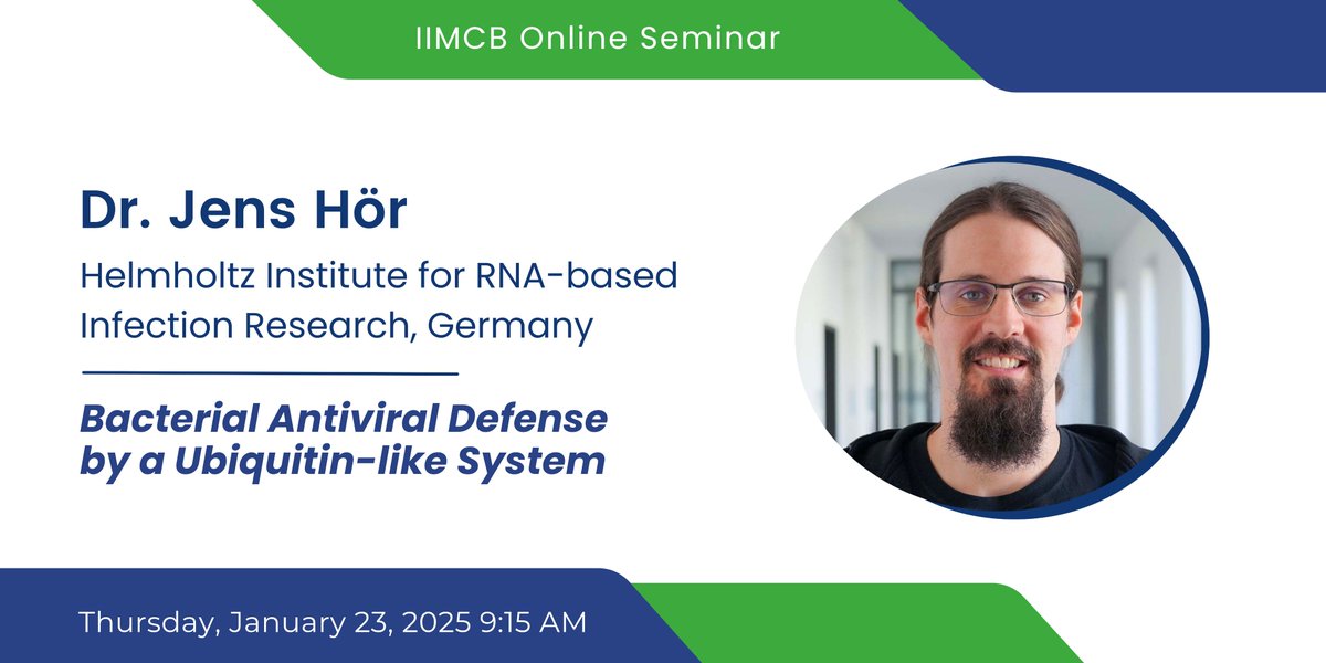 We are pleased to invite you to the upcoming scientific seminar by <a href="/Jens_Hoer/">Jens Hör</a> 
🗓️23.01.2025
🕘09:15 AM CET
💻Join us on Zoom: bit.ly/3NxdIbY
#IIMCBseminar #IIMCBonlineSeminarSeries