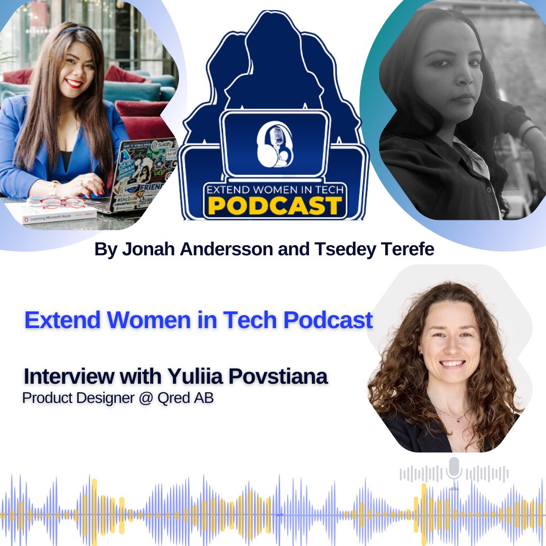 I just released a new episode of the year 2025 at <a href="/extendwomentech/">ExtendWomenInTechPodcast</a> Podcast! 🎉

In this episode, my co-host <a href="/TsediD/">tsediTerefe</a>  and I had a good chat and interviewed Yuliia Povstiana, Product Designer at Qred, who shares her inspiring career journey in IT from Ukraine to Sweden, her