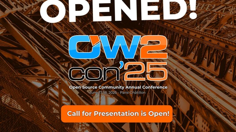 📢 Plus qu’un mois pour répondre à l’appel à conférences #OW2 con’25 !

Cette année, le thème principal est « Open Source et IA Responsable ».

Pour plus d'infos 👉 adullact.org/agenda/166-ow2…

#OpenSource #IAResponsable #OW2con25 #AppelÀConférences