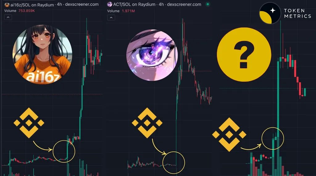 tokenmetricsinc's tweet photo. BINANCE IS SECRETLY BUYING AI TOKENS.

It happened with #ai16z &amp; it pumped x400.

The Token Metrics AI has analyzed numerous AI agents and AI tokens.

Here’s the list of tokens that could pump next 🧵👇 https://t.co/owIgQJ4Vas