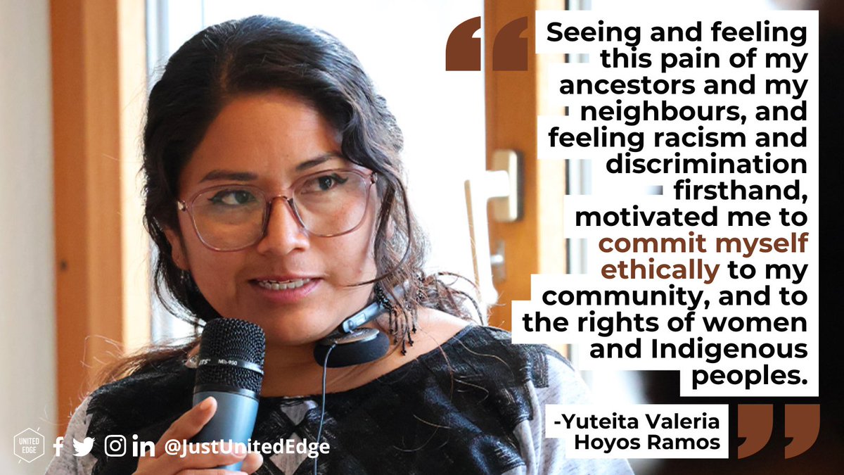 Yuteita Valeria Hoyos Ramos, an Indigenous Mixtec woman from Mexico, leads the Red Nacional de Abogadas Indígenas, advocating for the rights of girls, women, and Indigenous communities. Inspired by her family's experiences with racism and discrimination. bit.ly/42ia7Hl