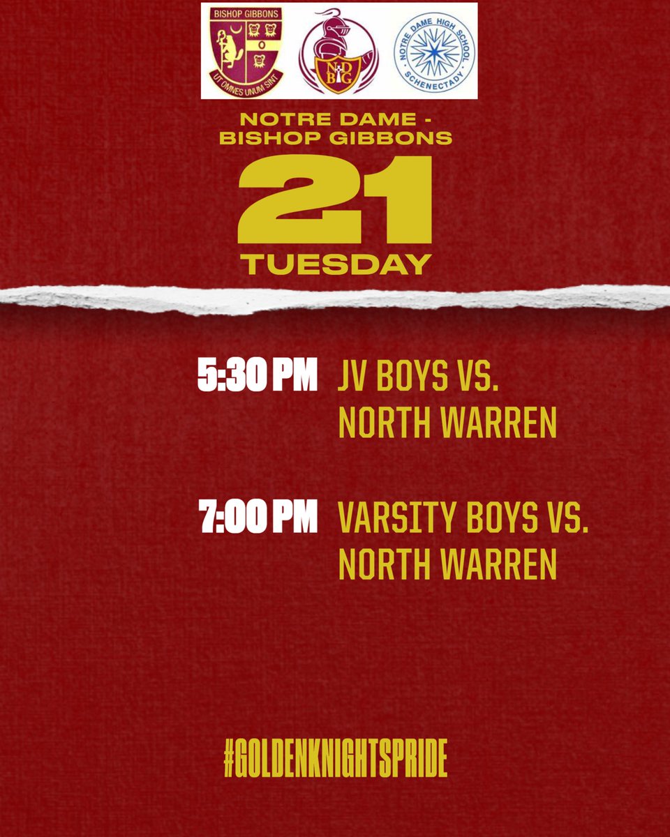 Notre Dame - Bishop Gibbons Golden Knights (@ndbgathletics) on Twitter photo 