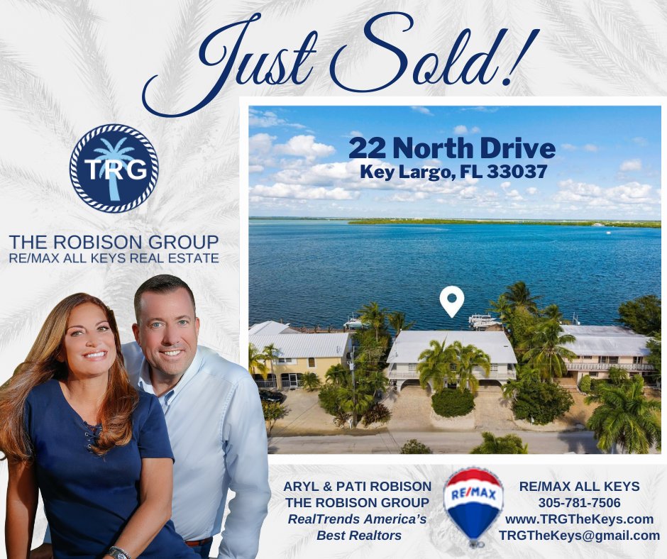TheRobisonGroup's tweet image. 💥 Just Sold! 💥 22 North Dr, Key Largo
Congratulations to Our Seller &amp;amp; Our Buyer!
💲 $2,350,000 | Direct Bayfront | 3 Bed | 3 Bath 
Under contract in 12 days w/3 offers!🏡 Sold by Aryl &amp;amp; Pati Robison 🌐 TRGTheKeys.com
#KeyLargoRealEstate #FloridaKeysRealEstate #KeyLargo