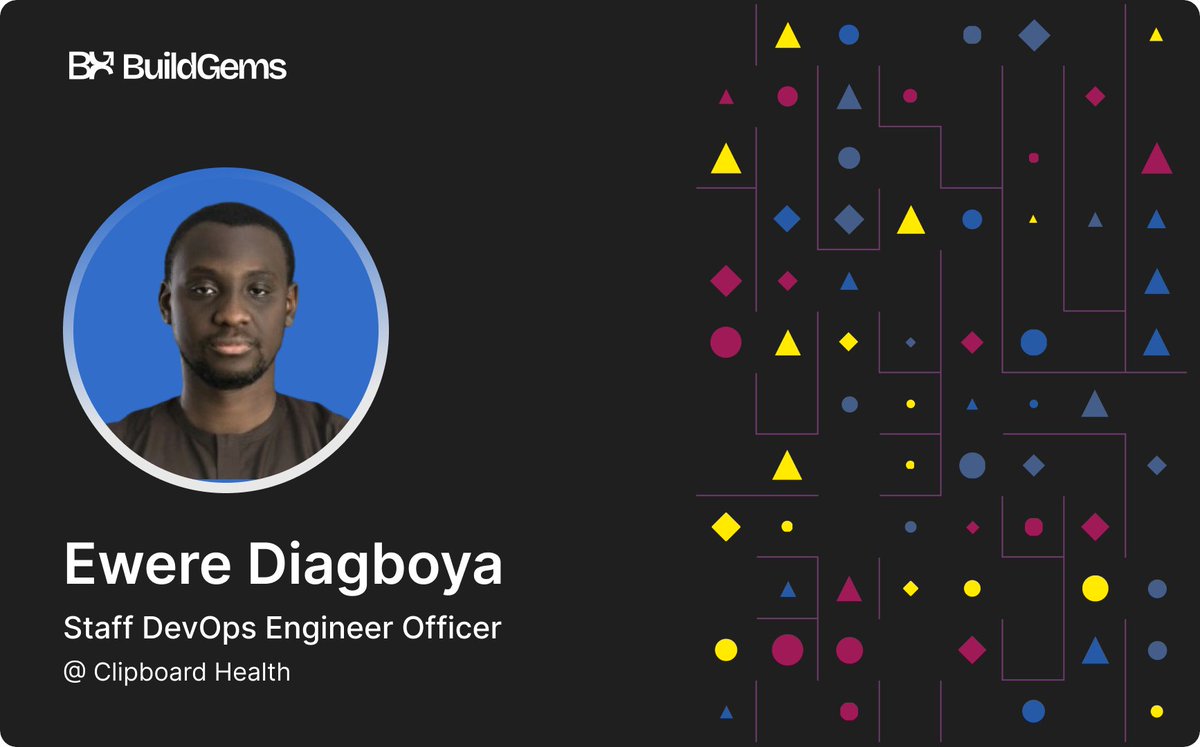 BulidGems's tweet photo. Meet our Mentor!

We’re proud to introduce Ewere, an alumnus of the University of Benin, an experienced DevOps Engineer. With his deep expertise in DevOps and a passion for mentoring, Ewere is dedicated to helping motivated undergraduates achieve their career goals https://t.co/otWQorVgLF