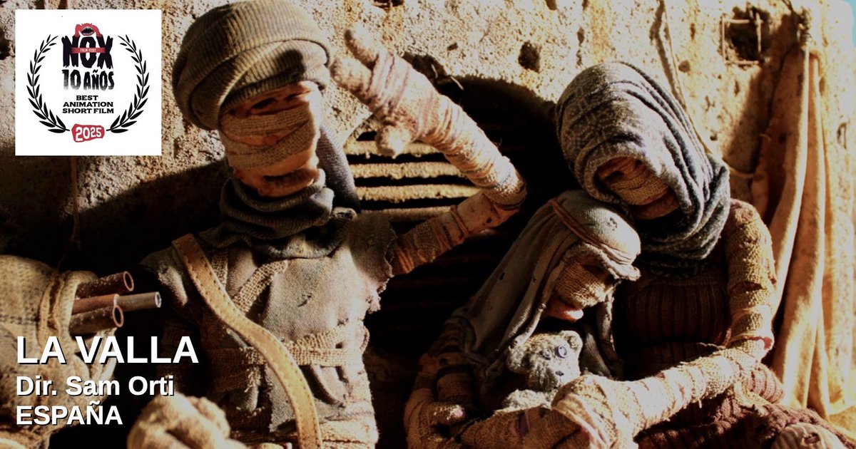 noxfilmfest's tweet photo. Por su intensidad dramática, su original desarrollo técnico y por el doloroso abordaje al tema de la segregación, la separación de familias y el aniquilamiento sistemático, el Premio al Mejor Cortometraje de Animacion es para: LA VALLA de Sam Orti. 
@ConflictivosP https://t.co/5mEZrAWo6B