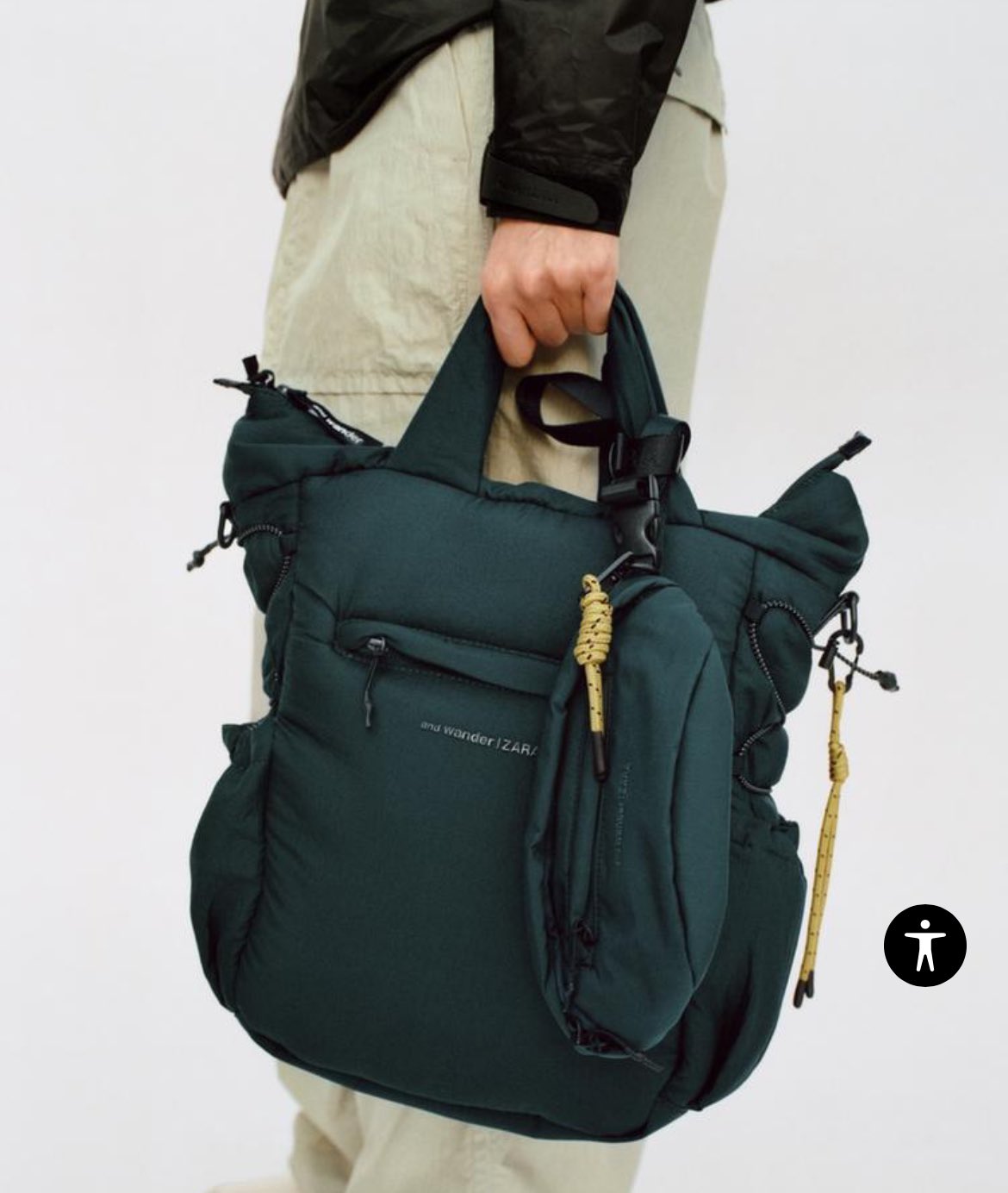 and wander ✖️ zara キルティングバッグ スペイン発送 ZARA X AND WANDER キルティング バッグ 今季新作