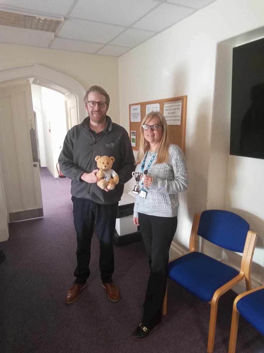 And the winner of the trophy for Best Response Rate for staff survey 2024 goes to Louise  and the Corporate locality team.