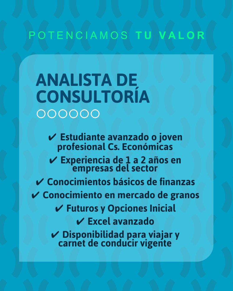ByBConsultores_'s tweet photo. Seleccionamos para Fyo:
➡️ ANALISTA DE CONSULTORÍA
https://t.co/SE3KGni7zI
➡️ ANALISTA MERCADO DE CAPITALES
https://t.co/vW4hsrnVGz

Para postularte ingresá al link de la/s vacante/s y carga tu CV 🙌

#oportunidadeslaborales #agro #puestotrabajo #cv #analista #bybconsultores https://t.co/olfWkrWtY4
