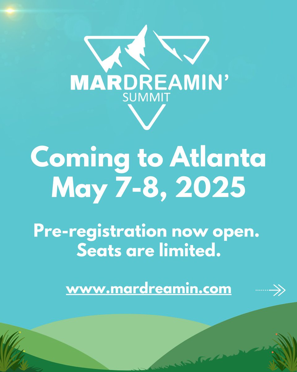 Psst…we have an announcement to make! 👇

MarDreamin’ is about to get 10x better!

Learn more: mardreamin.com/summit?utm_sou… 

#trailblazercommunity #mardreaminsummit25